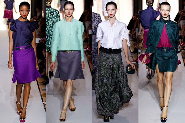 Женская коллекция одежды Yves Saint Laurent весна-лето 2012
